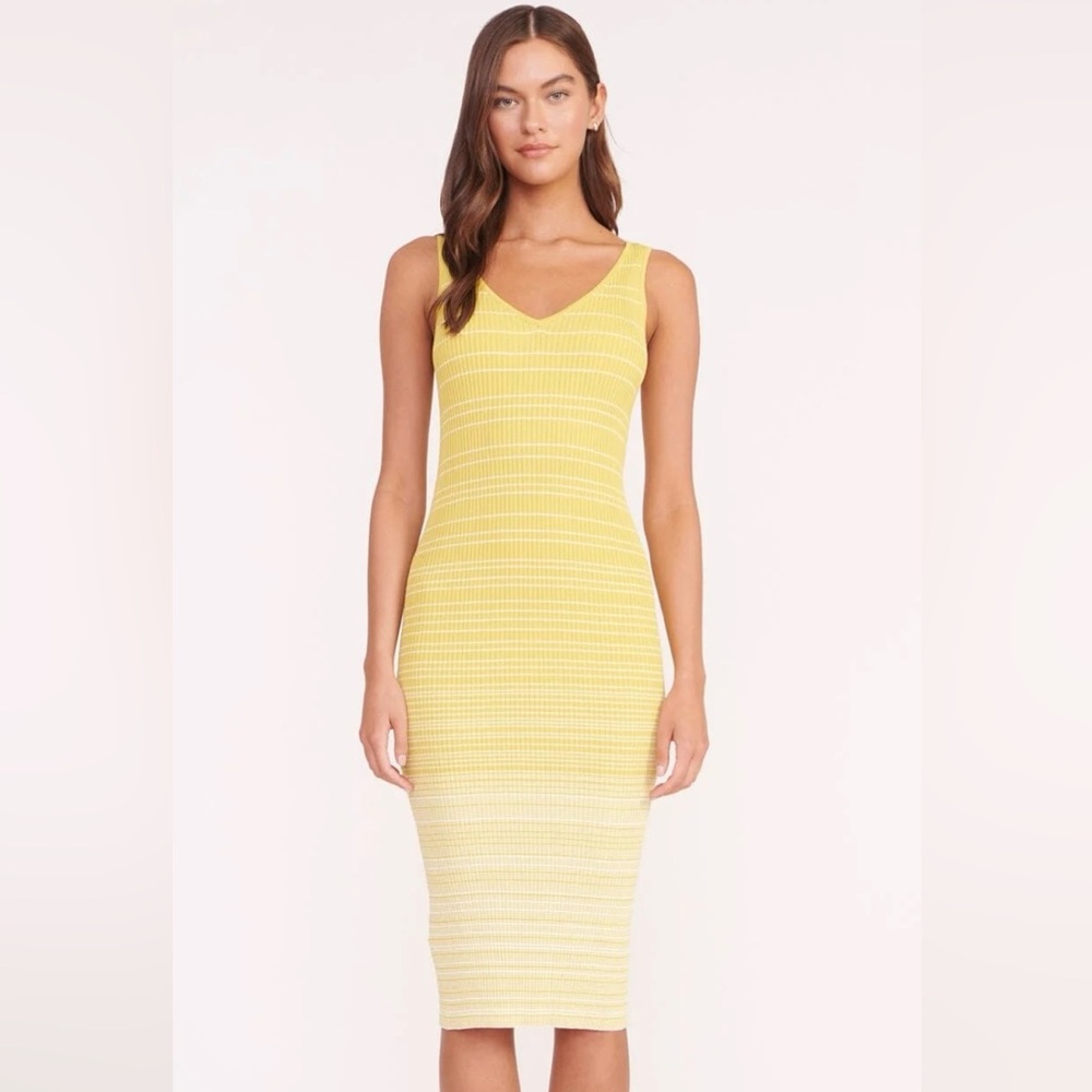 Staud Dana dress Pollen White NWT